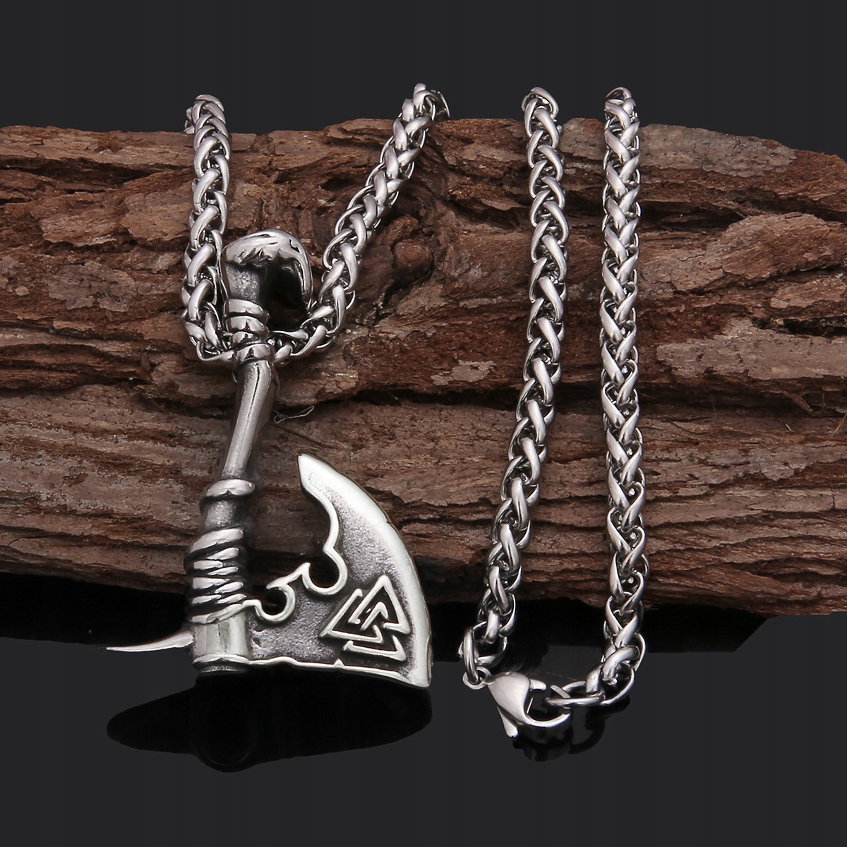 Viking náhrdelník perla z nehrdzavejúcej ocele