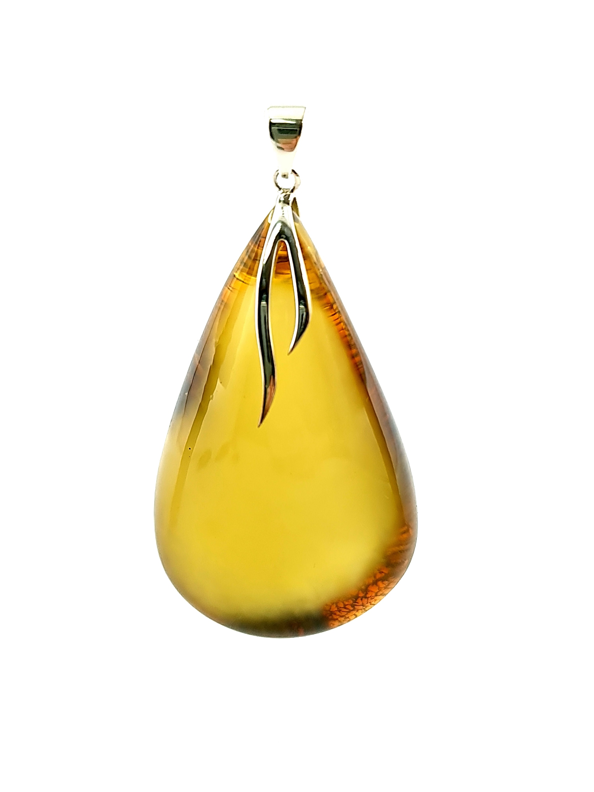 Jantárový prívesok prívesok Silver Amber Gift