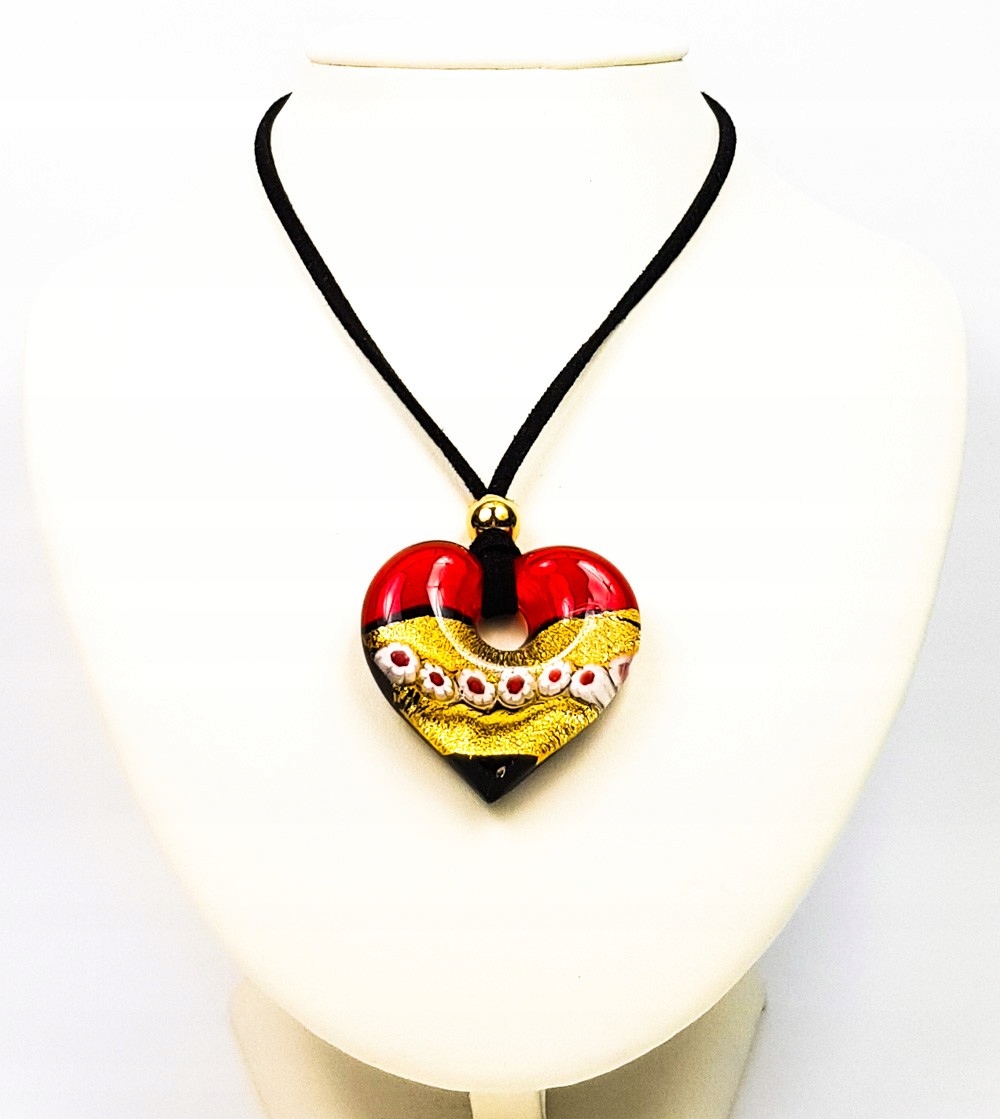 Francesca Red Heart Pendant - šperky