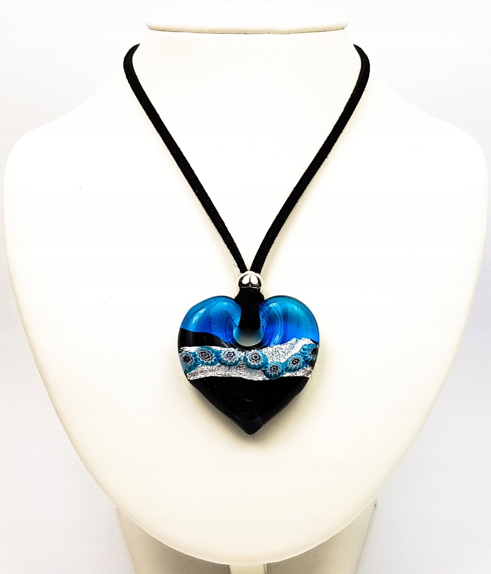 Francesca Blue Heart Pendant - šperky