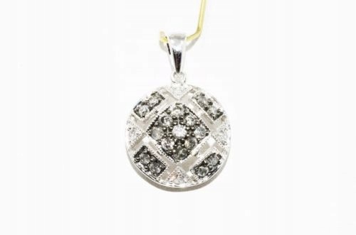 Biely diamantový prívesok 0,07 cts šedá 0,56 cts
