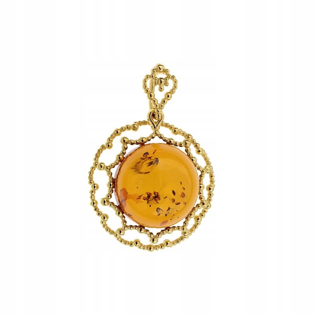 Prívesok jantárového hriadeľa s Amber Silver 925