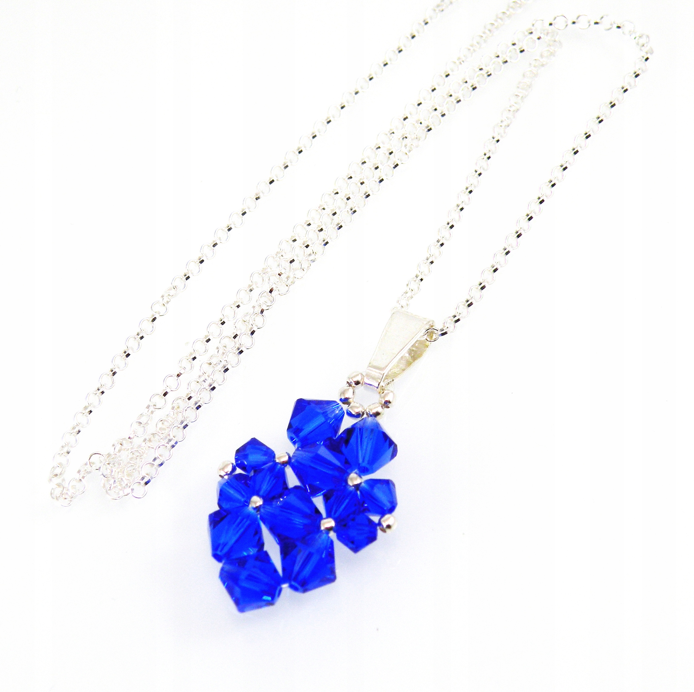 Swarovski kryštály tmavomodrý prívesok