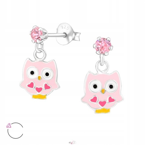 ZÁVESNÉ NÁUŠNICE sova sovy sovy SWAROVSKI