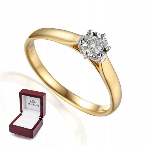 ZÁSOBNÍKOVÝ KRÚŽOK S BRILLIANTOM 0,09 ct R61118