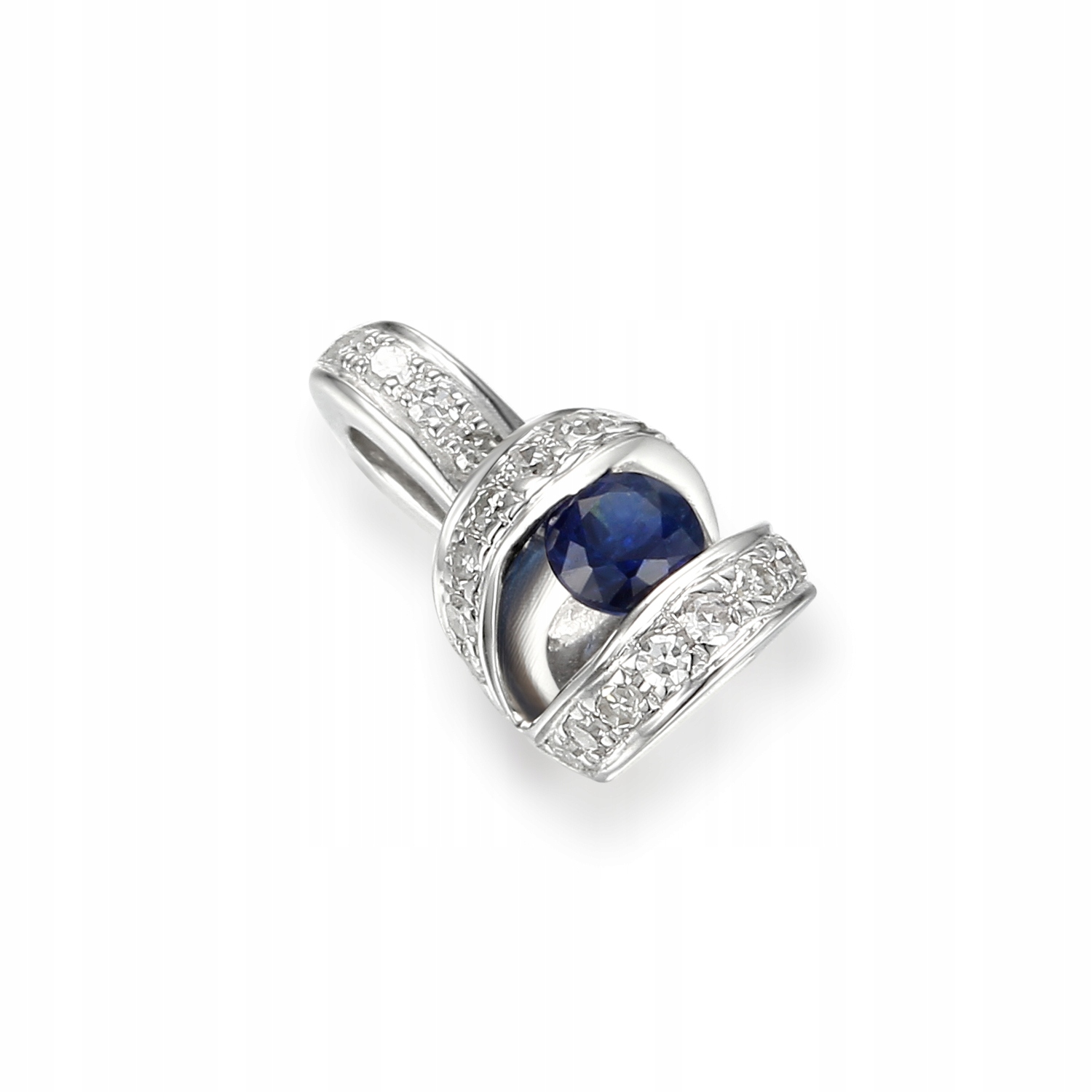 Shaffir Pendant Diamonds Biele zlato skúška 585