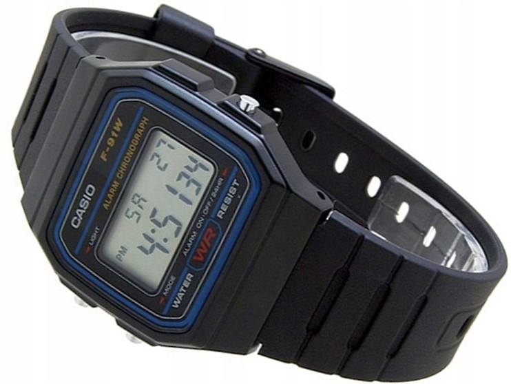 Pánské hodinky - Casio F-91W-1Yer Watch Vintage Bag Box
