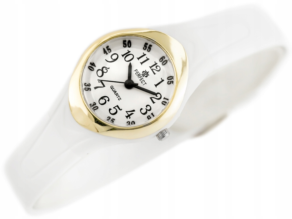 Detské hodinky - Detské hodinky Perfect A915 - Whi/Gold (ZP752G)