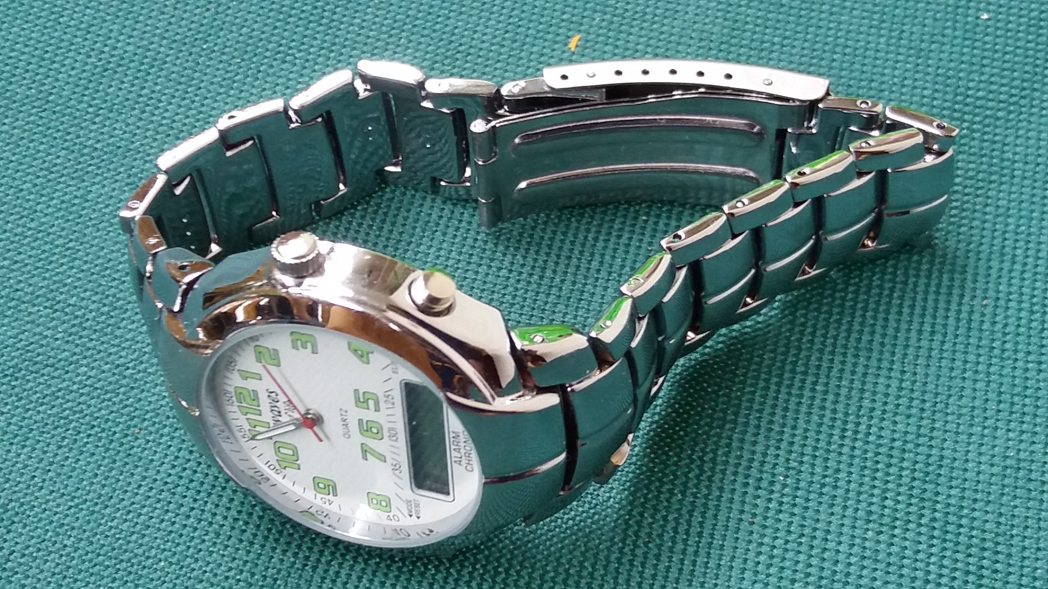Pánské hodinky - Sledujte spoločnosť <Waves> Alarm Chrono Alarm Clock