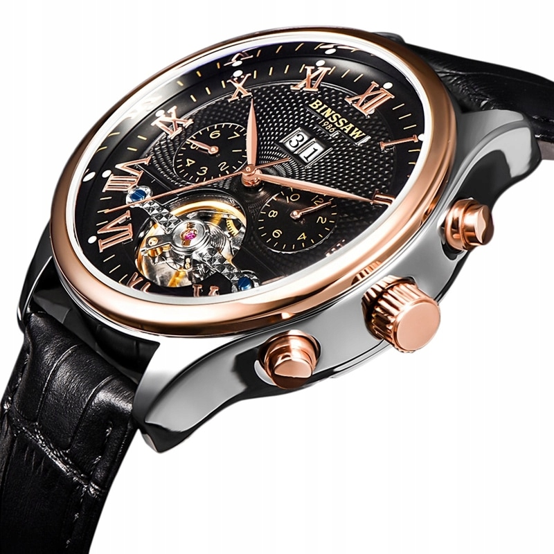 Pánské hodinky - Luxusné mechanické hodinky Tourbillon