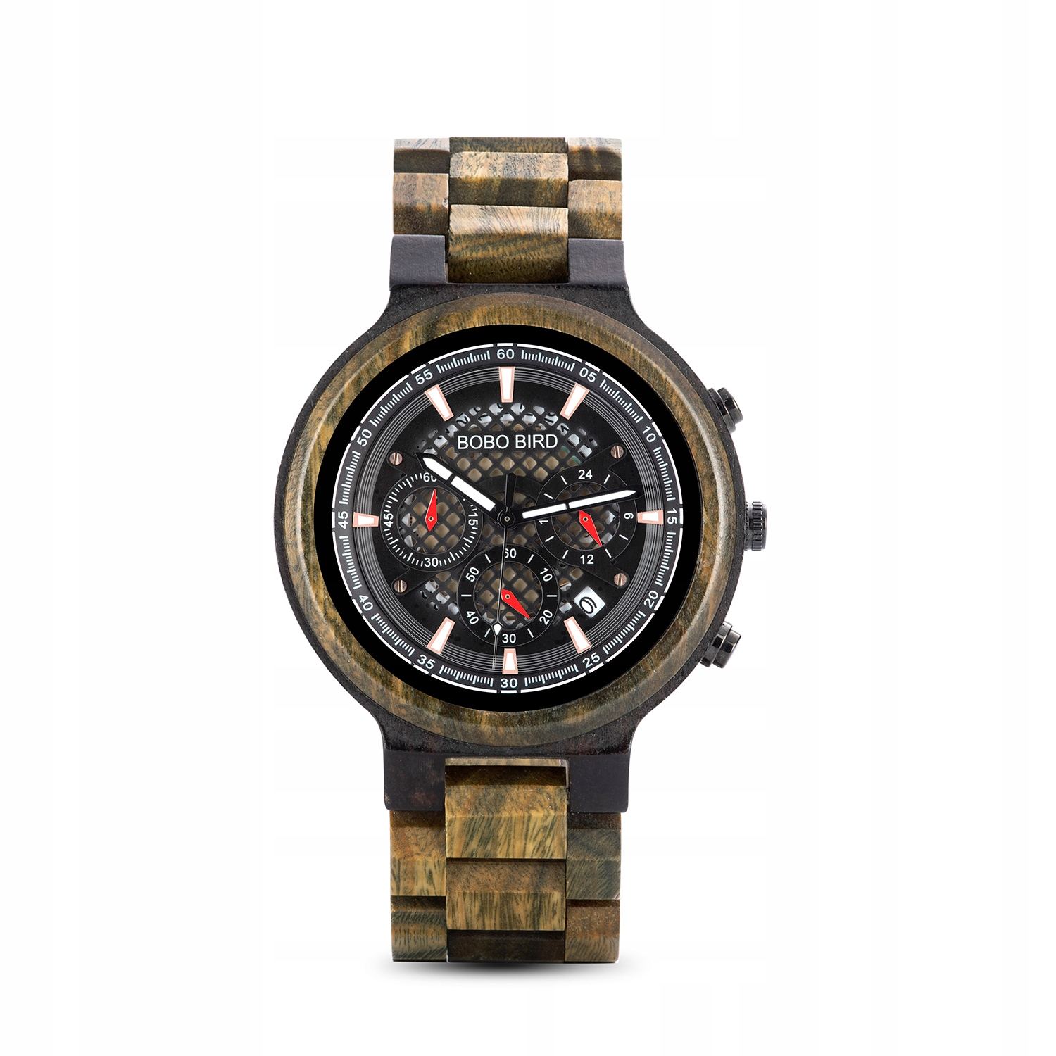 Pánské hodinky - Pánske hodinky chronograf Bobo Bird S24 Wood