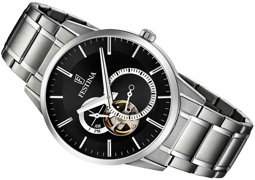 Pánské hodinky - PÁNSKE HODINKY FESTINA F6845 / 4 AUTOMATICKY OTVORENÉ SRDCE