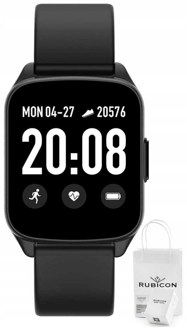 Pánské hodinky - Pánske hodinky Smartwatch Rubicon SMS FB Tlak