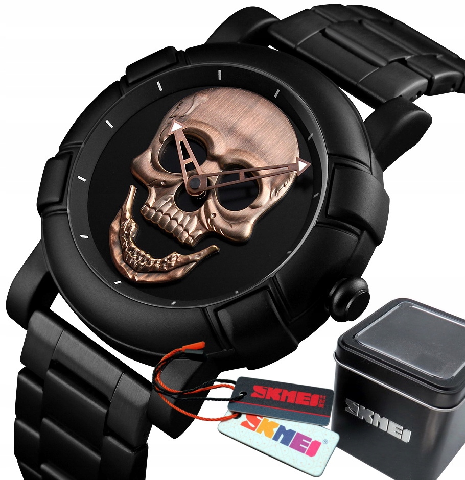 Pánske hodinky Corpse Skull Black Bracelet !!!