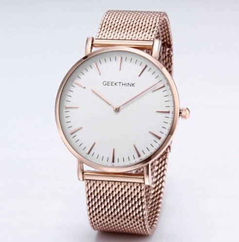 Dámske hodinky - Premium Veekthink White & Rose Gold Watch