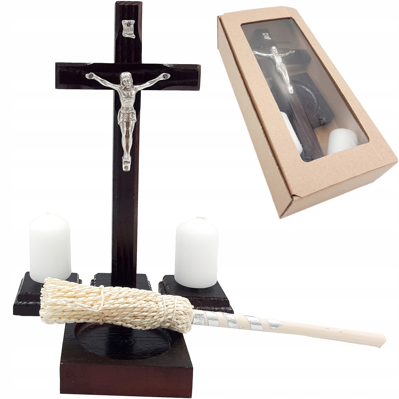 Drevená Carol Set 22 cm s tmavým postrekovačom