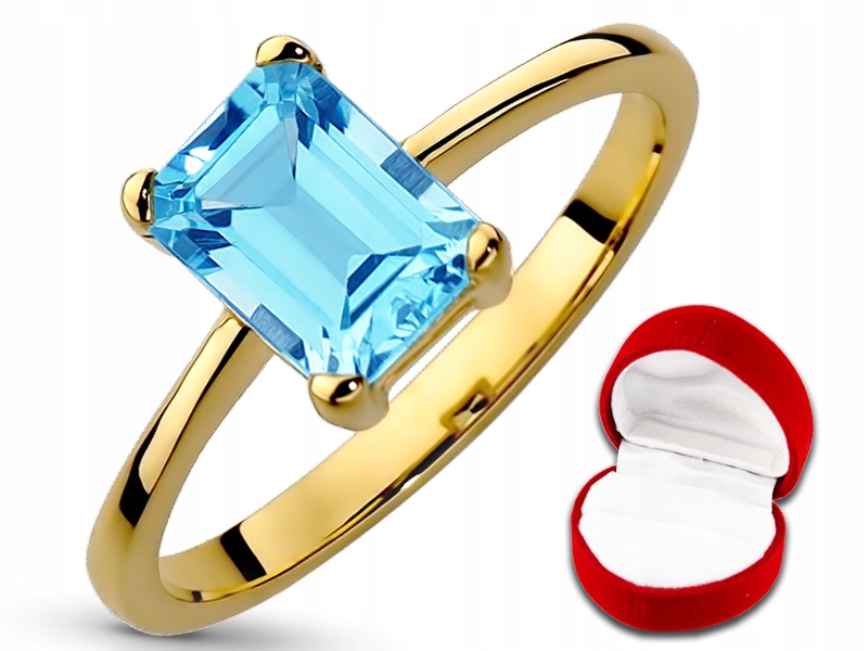 FENOMENÁLNY zlatý prsteň TOPAZ pr. 333