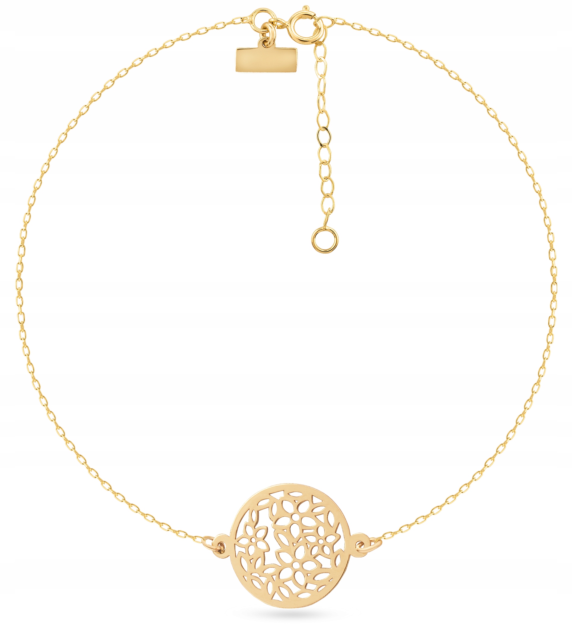 Kvety Openwork Golden náramok 333