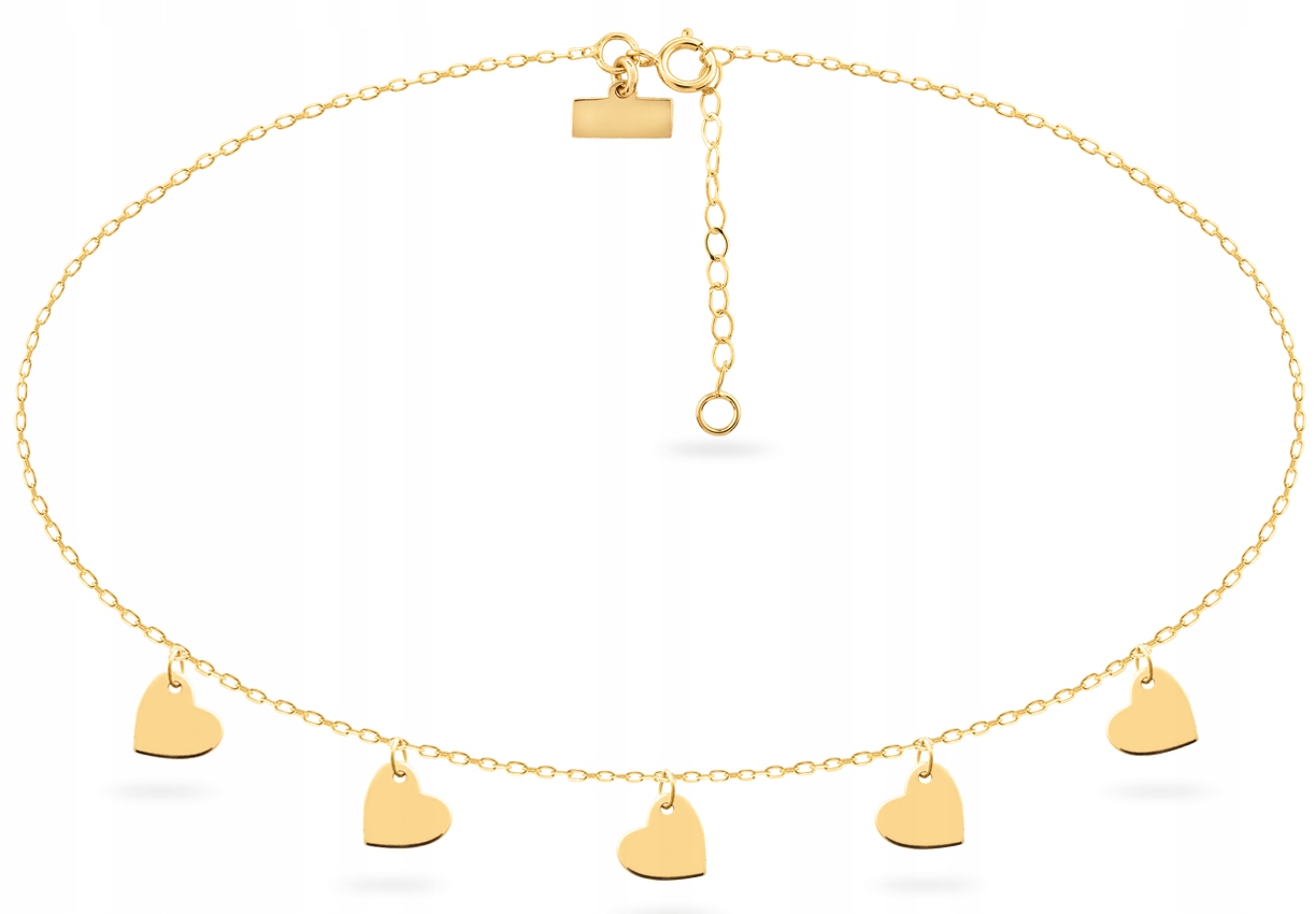 ZLATÝ NÁRAMOK CHOKER SRDCE CELEBRITY 333