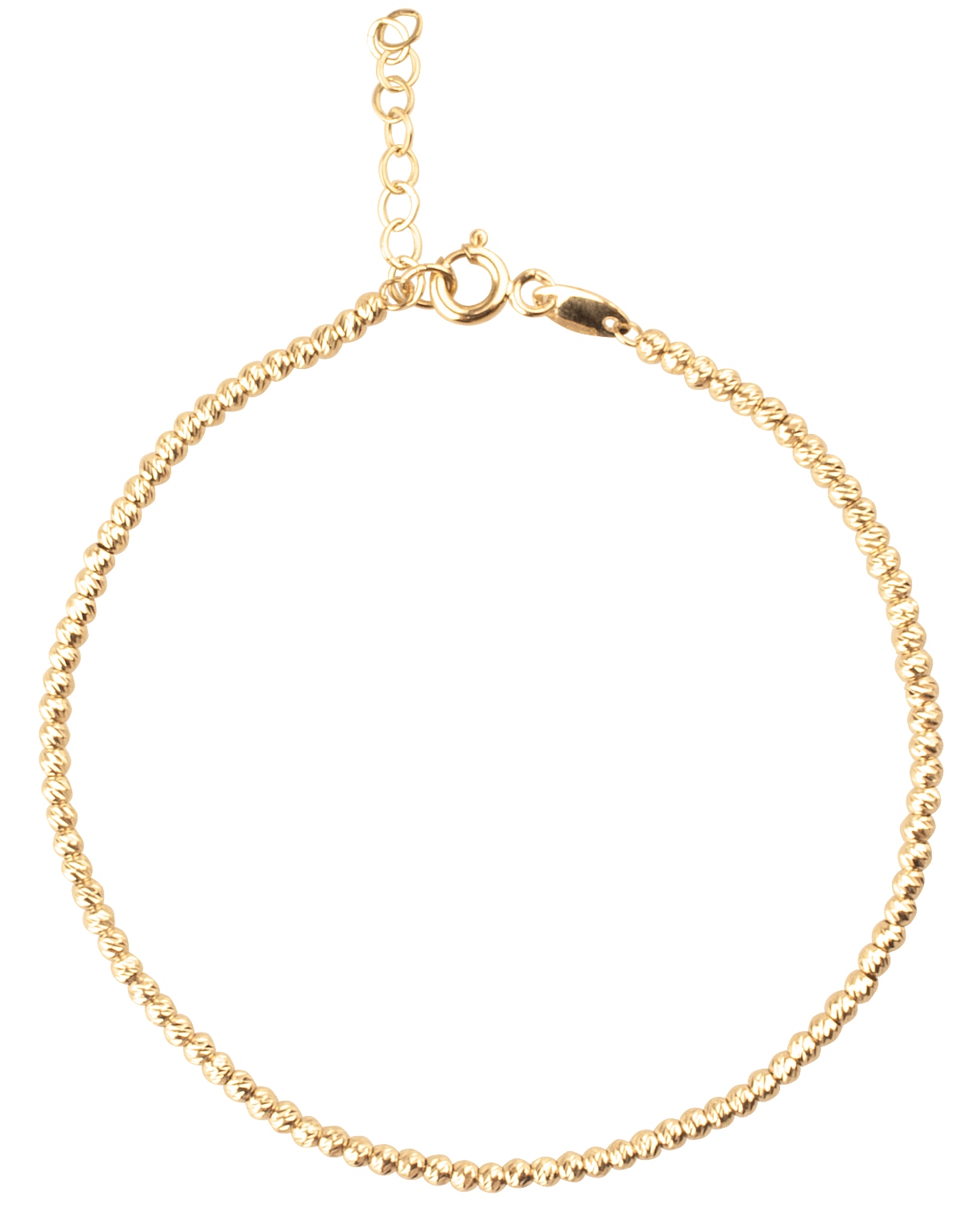 Gold Bracelet Diamond Balls gule 585