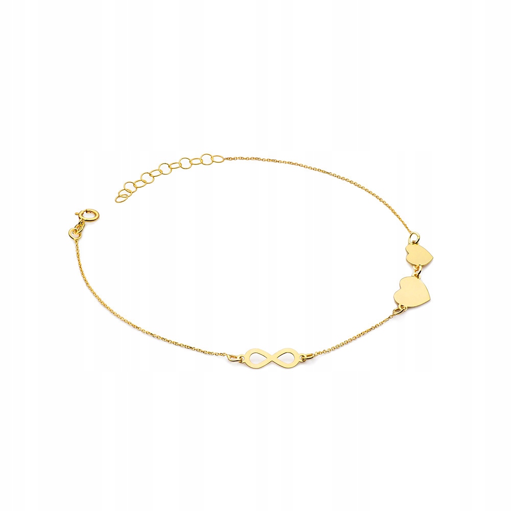 Golden Stars náramok 333 Celebrity Openwork Heart