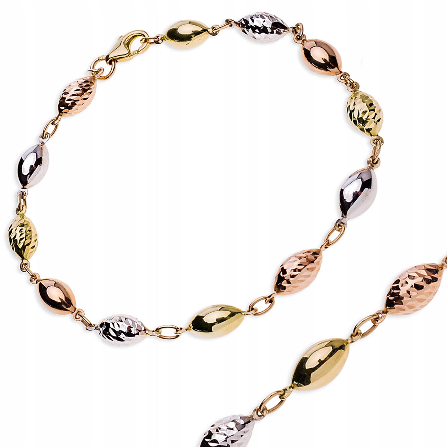 Gold Hand Bracelet Gold 585 Tri farby