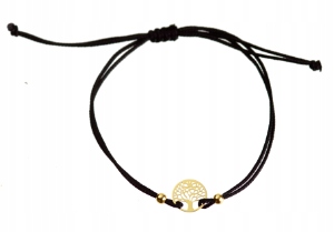 Zlatý náramok na strome String Openwork 585