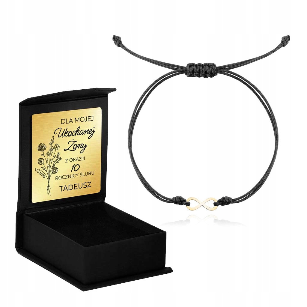 Golden String Bracelet 585 Infinity