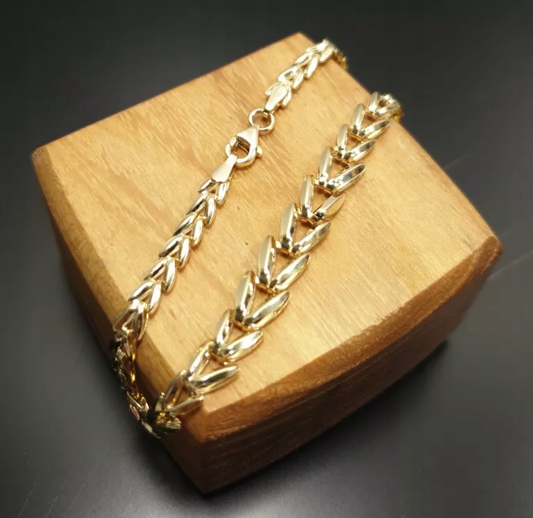 Zlatý náramok trojuholníka 3.10G P585 18 cm