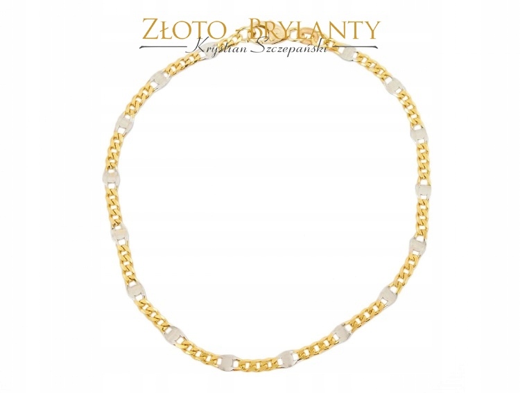 Golden Two -Color Náramok 19 cm - 2,450 g