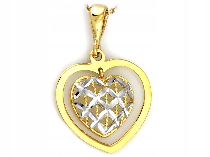 Zlatá značka Srdce 333 Openwork Heart