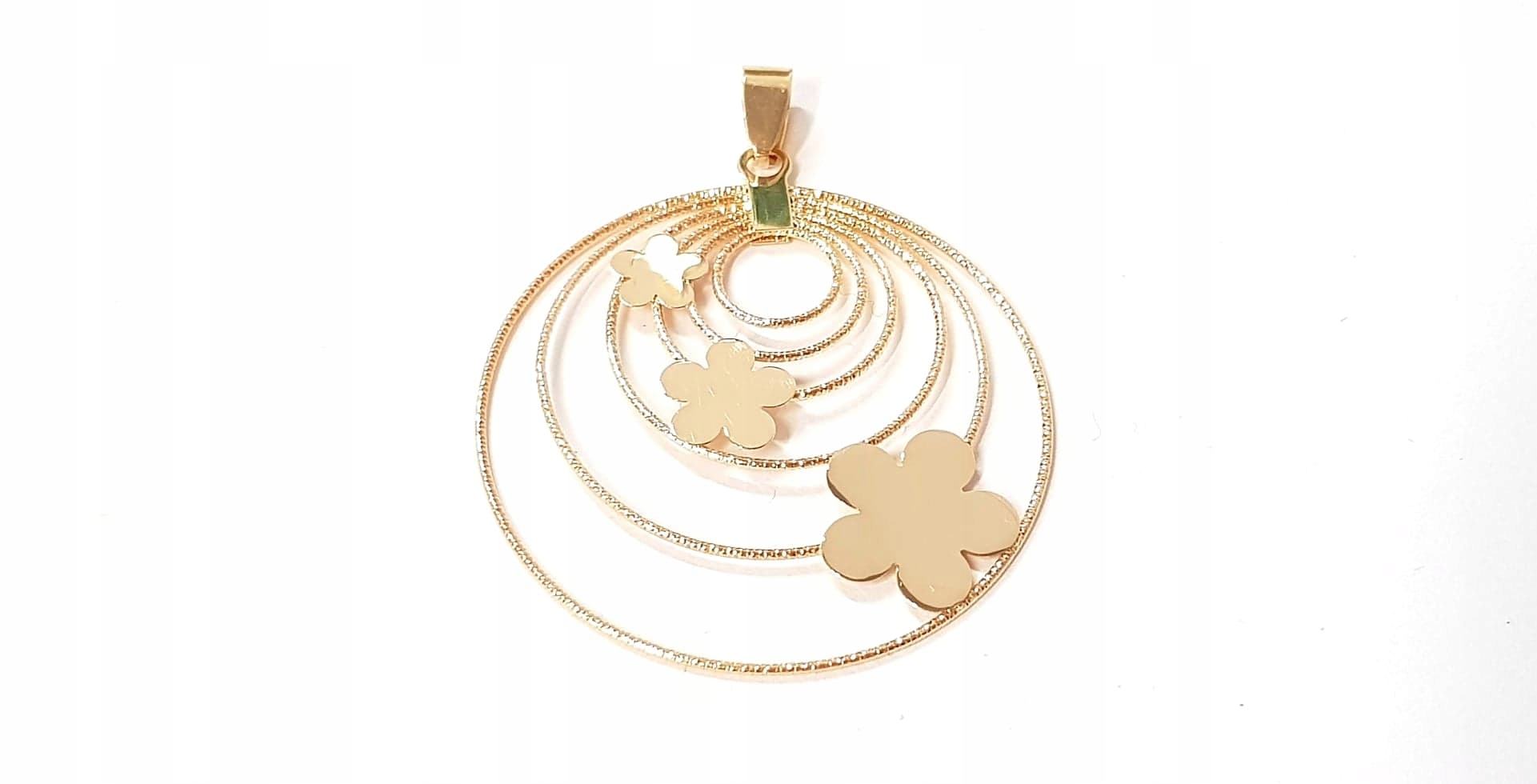 Zlatý prívesok kvety Openwork Yellow Gold 585