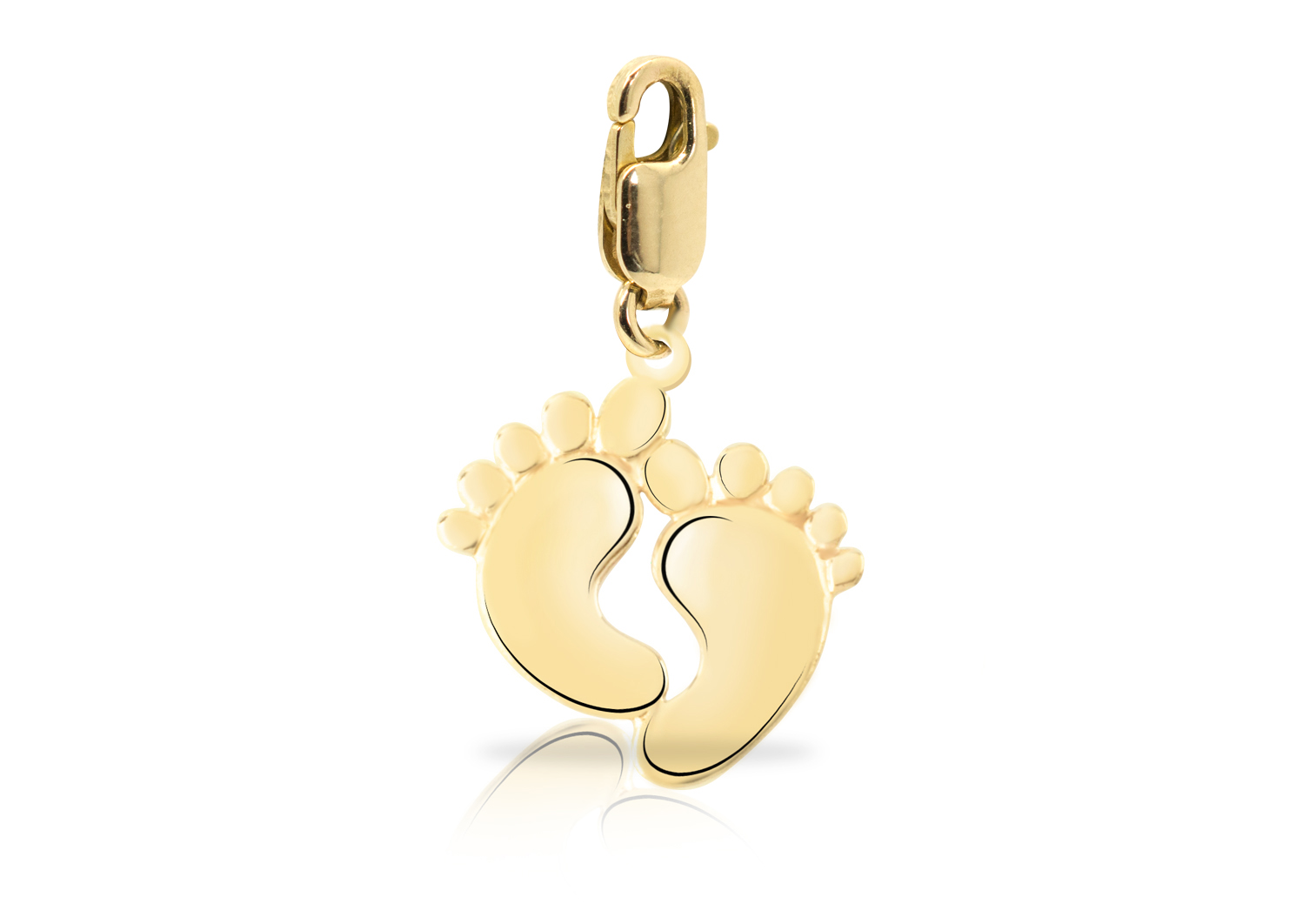 Golden Pendant Feet Feet for Mom Charms 333