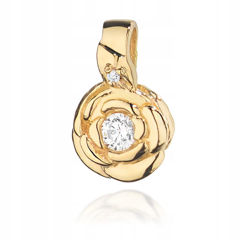 Zlatý prívesok pr. 585 Rose s diamantmi 0,09ct