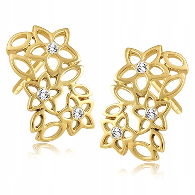 Zlaté náušnice Openwork Fashion Collection PR 585 14K