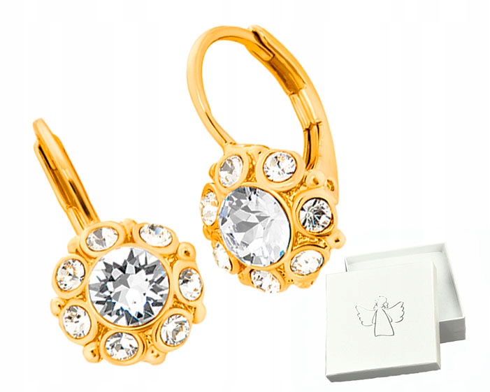 ZLATÉ DETSKÉ NÁUŠNICE SWAROVSKI Colibra