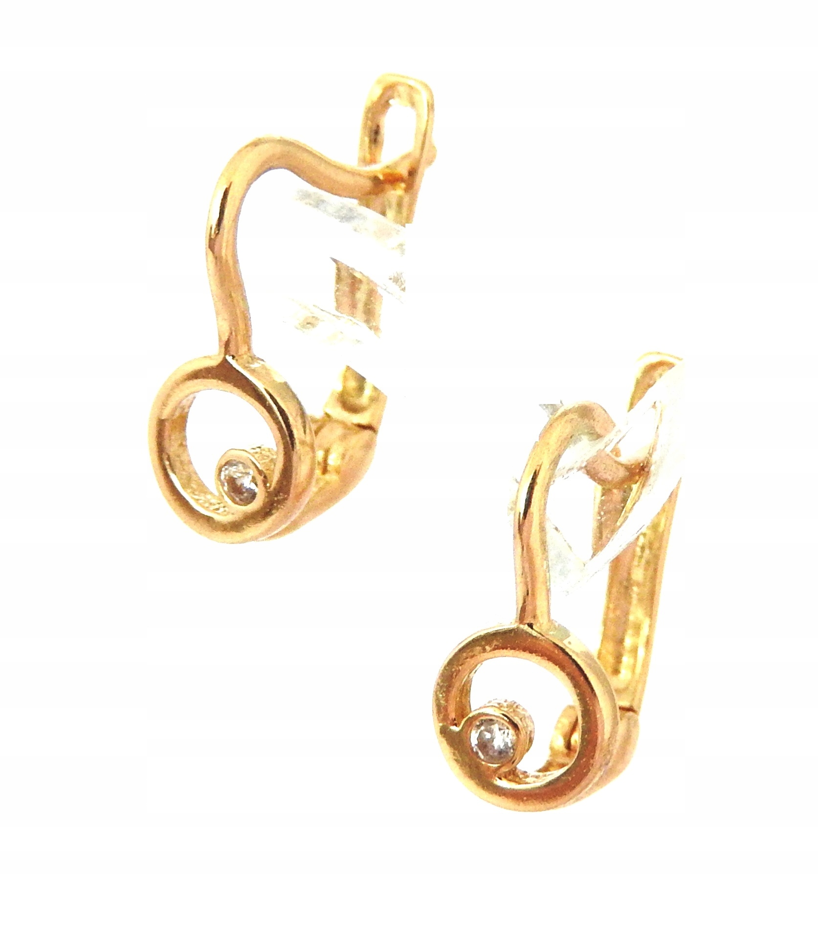 ZIRCONIA ZLATÉ NÁUŠNICE VERONA 585 14 K
