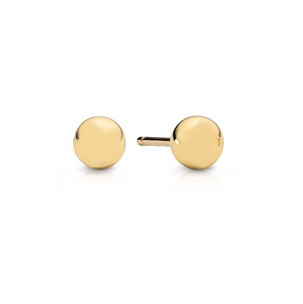 ZLATÉ GUĽOVÉ NÁUŠNICE PRE PIN PIN PR.585