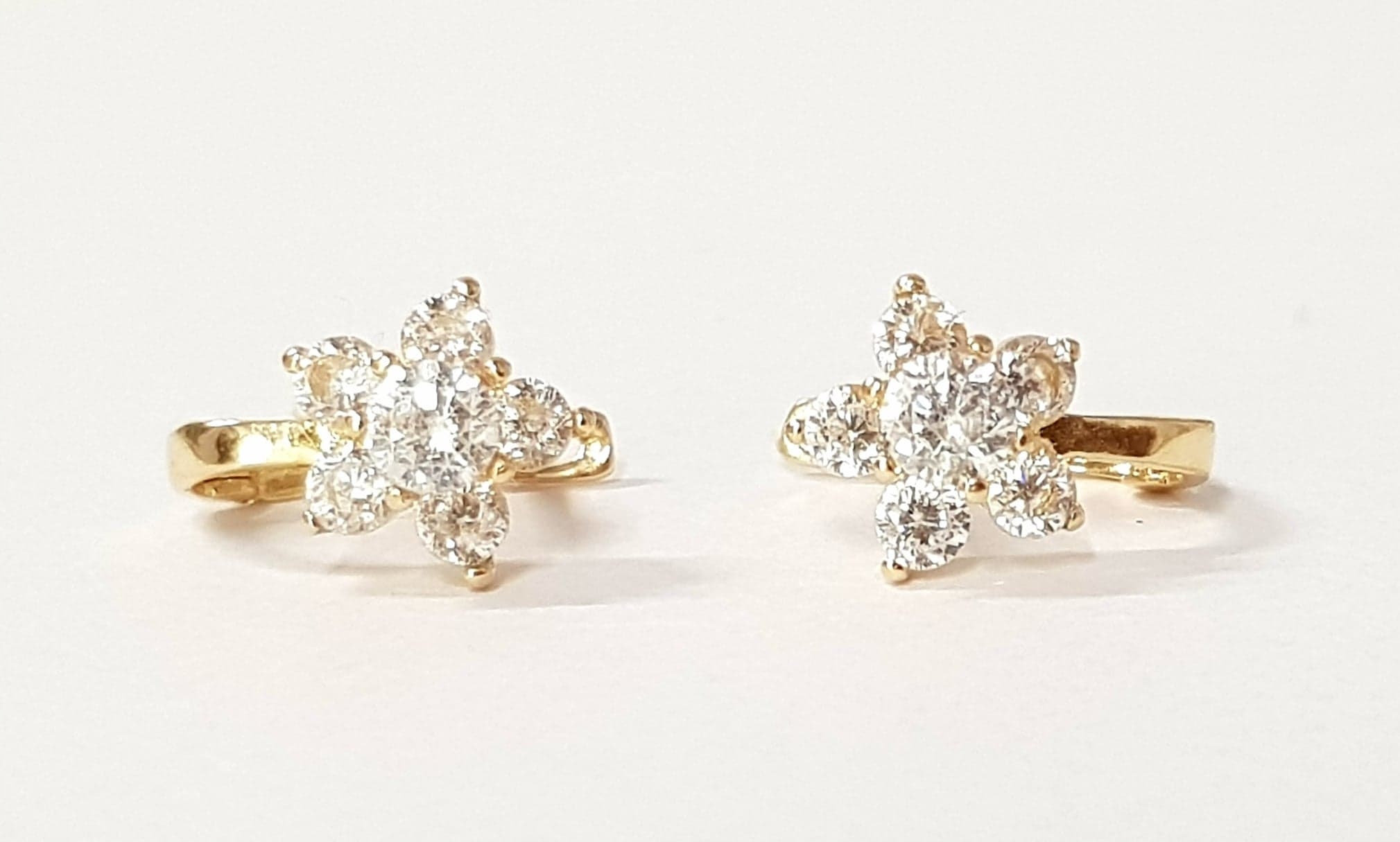 ZLATÉ KVETINOVÉ NÁUŠNICE ZIRCONIA 585 BOX