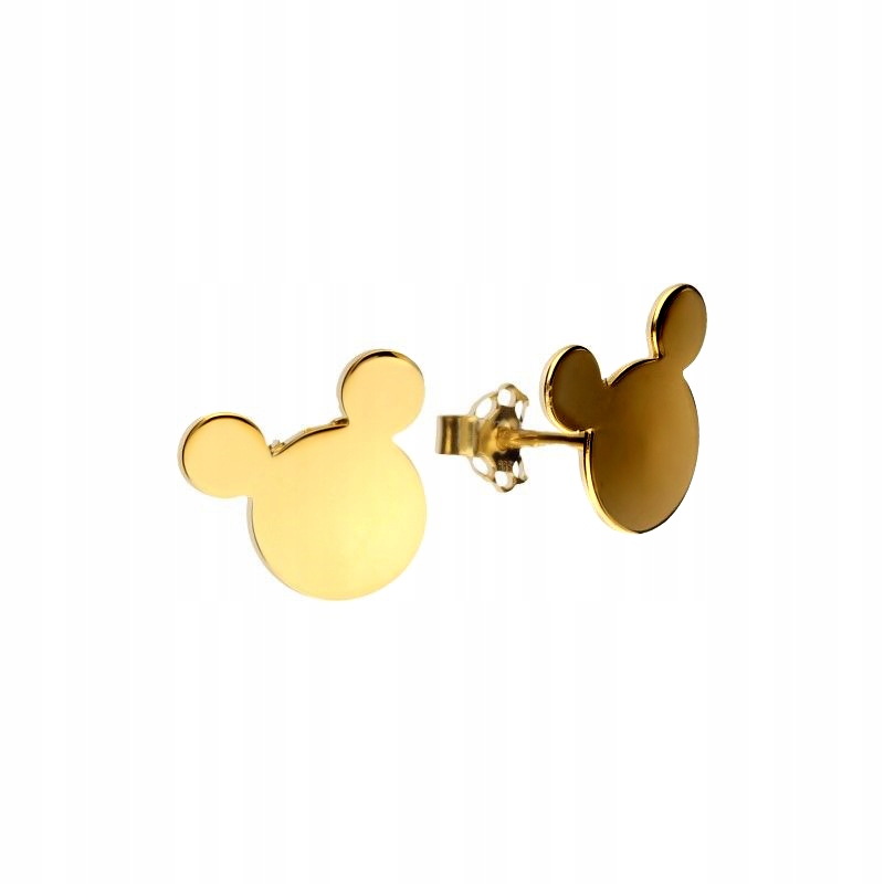 ZLATÉ NÁUŠNICE NA MIKI MOUSE STICK PR.585 / 14K