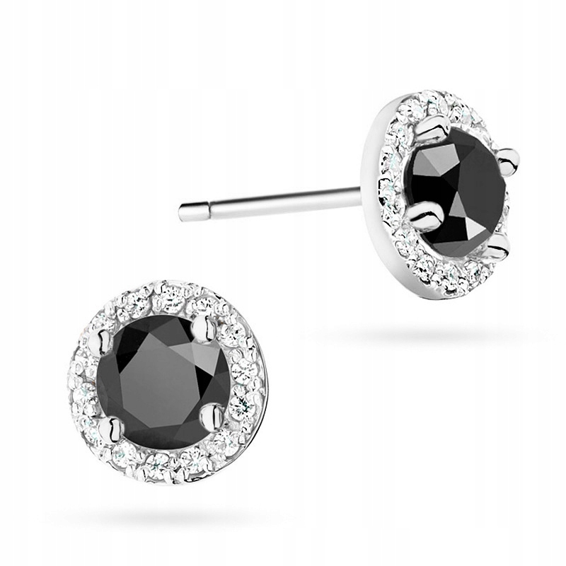 Zlaté náušnice PR 585 Kolesá s diamantmi 1.00ct