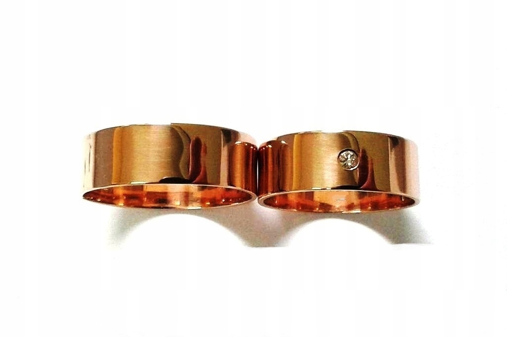ZLATÉ PRSTENE 7mm pr. 585 PÁR VÝROBCA DIAMANTU!
