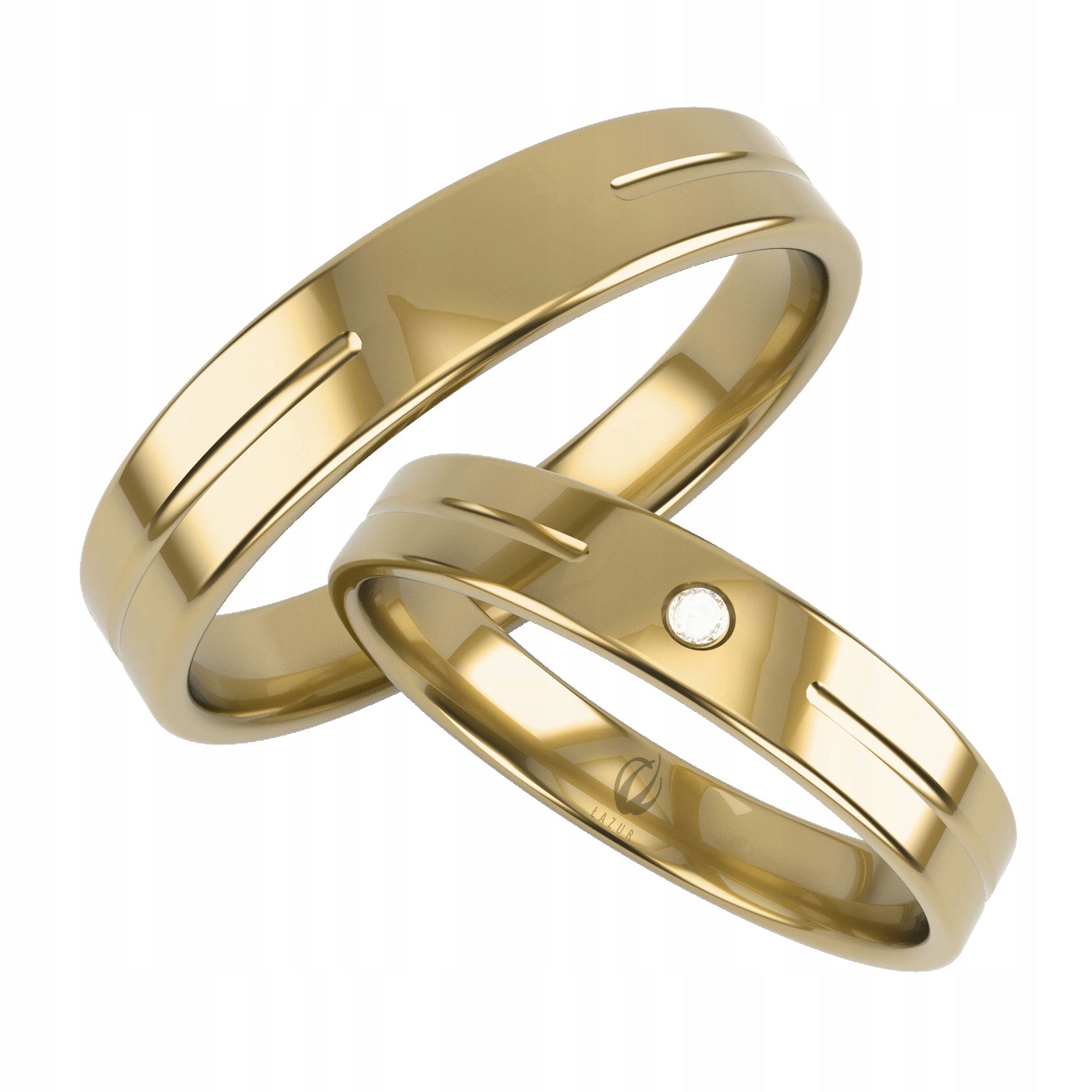 KLASICKÉ ZLATÉ PRSTENY PR 0,333 4 MM a 5 MM