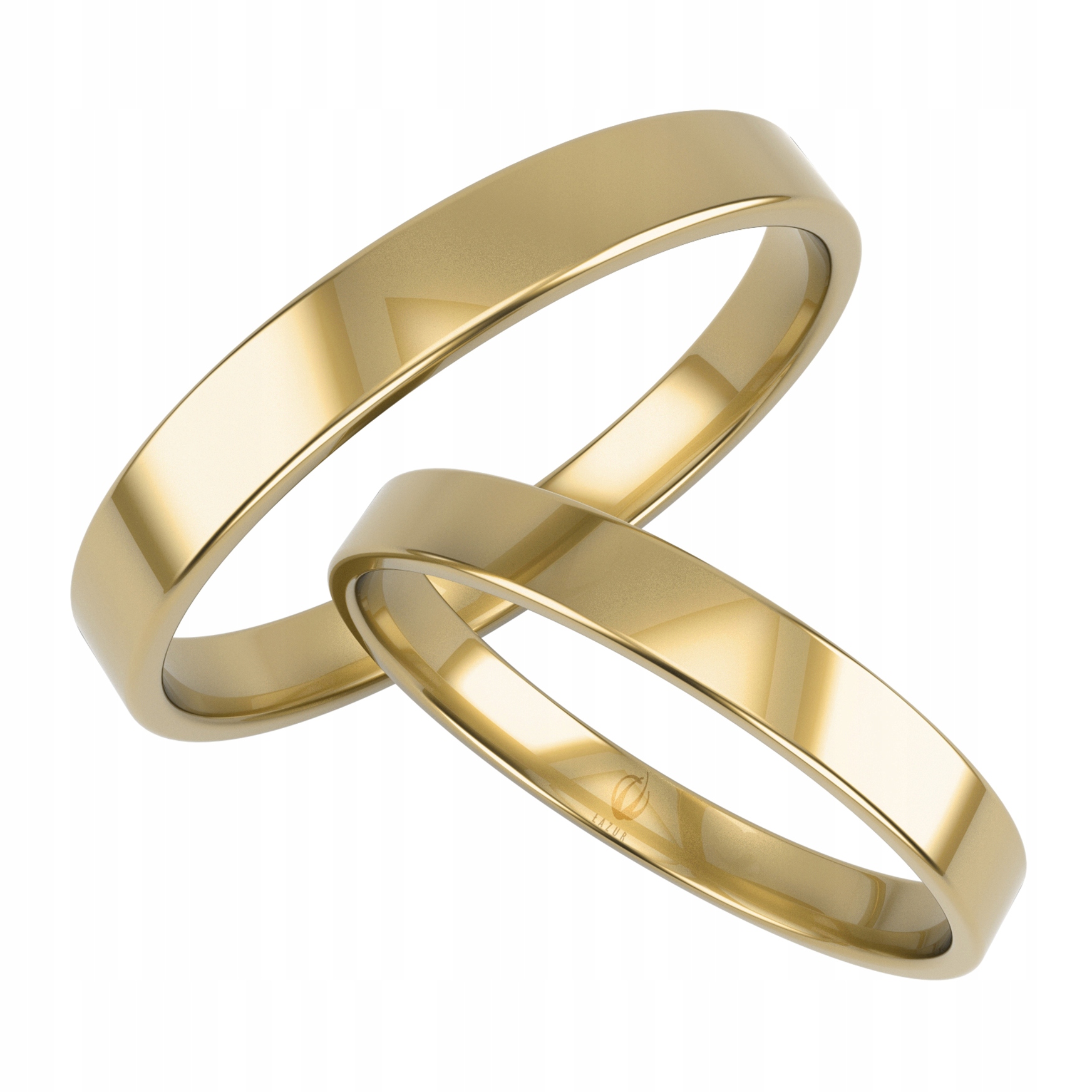 PLOCHÉ ZLATÉ KRÚŽKY PR 0,333 4 MM Gravírovanie