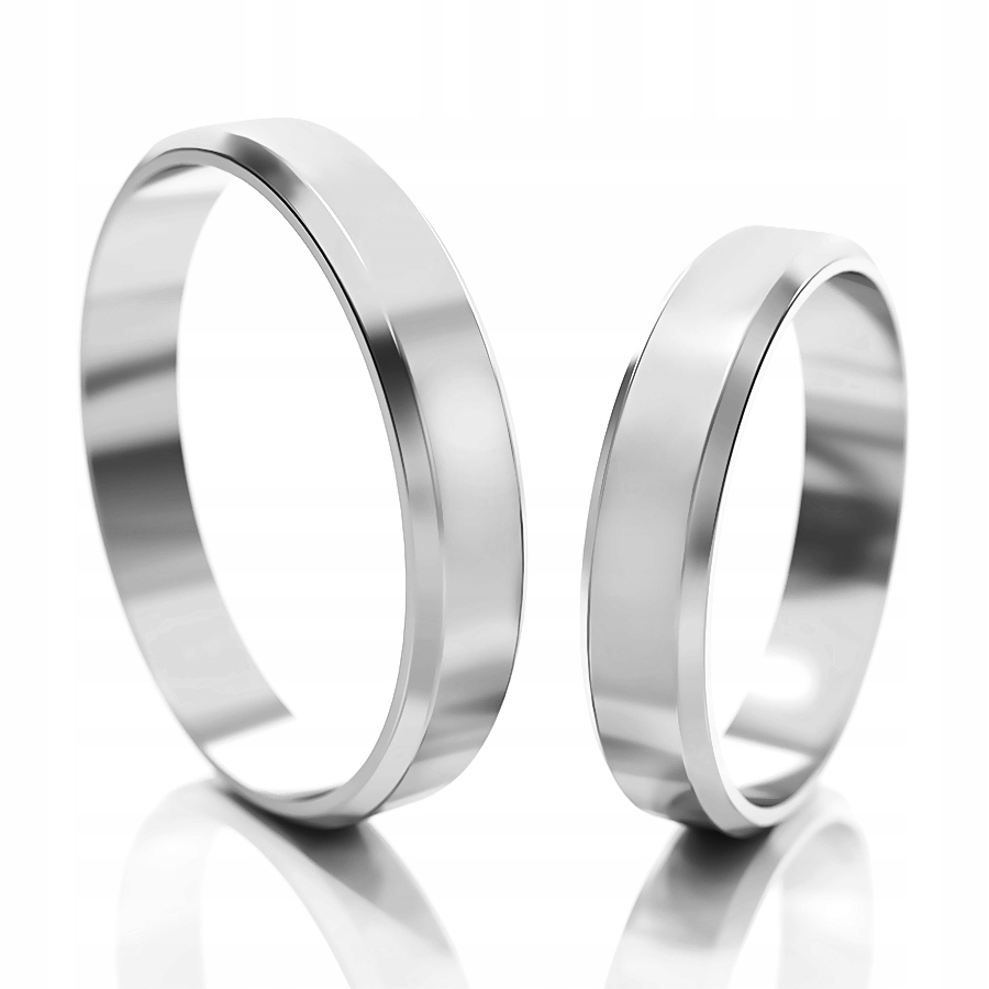 ZLATÉ SVADOBNÉ PRSTENE 333 4 MM BIELE ZLATO