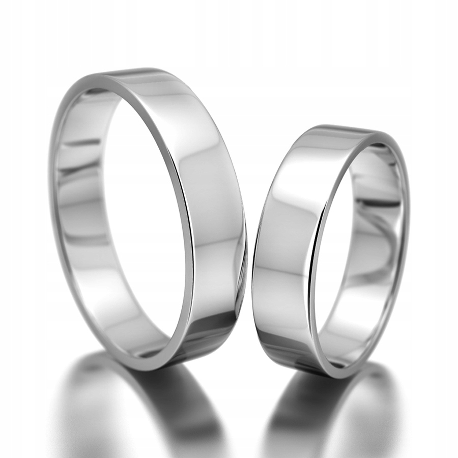 SVADOBNÉ ZLATÉ PRSTENY 585 4 MM BIELE ZLATO