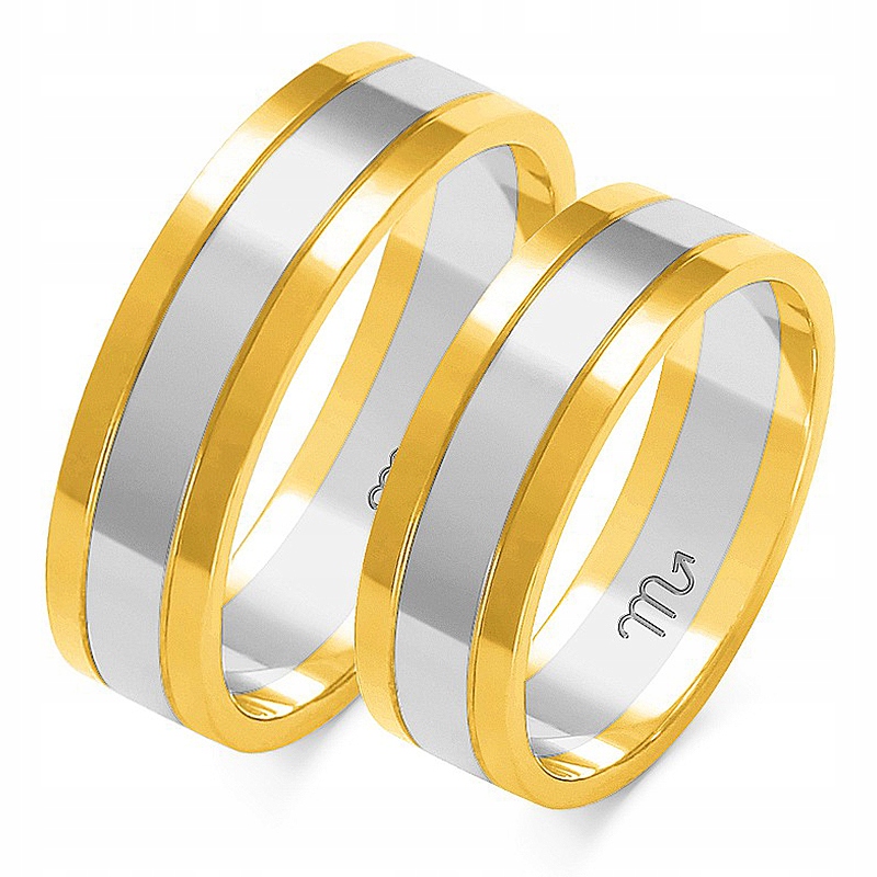 6mm ZLATÉ SVADOBNÉ PRSTENE 585 PÁR + gravírovanie
