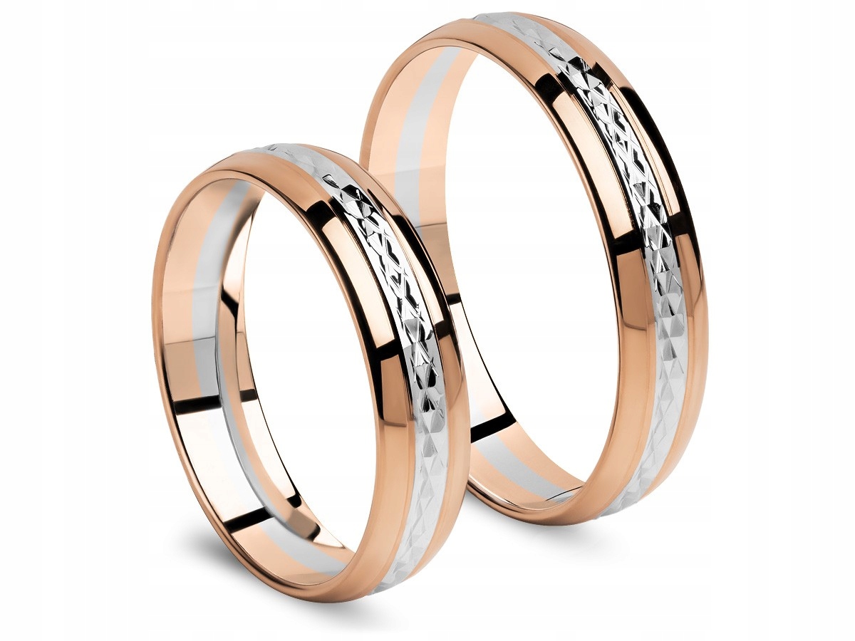SADA SVADOBNÝCH PRSTENÍ ZLATÝ DIAMANT 585