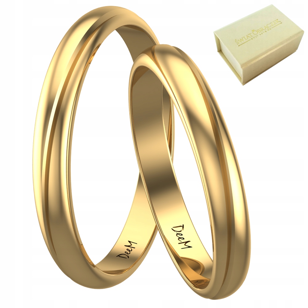 Zlaté snubné prstene Diamond Gold 333 lesk