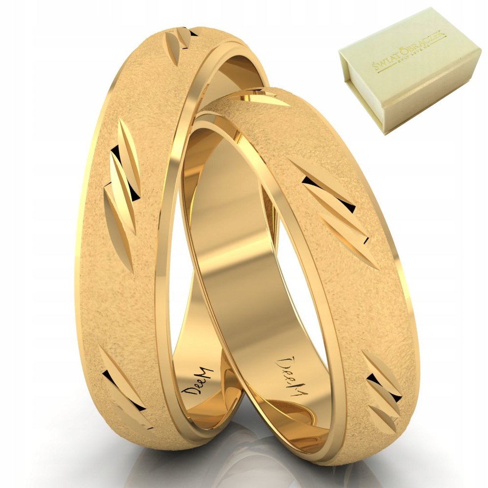 Zlaté snubné prstene Diamond Gold 585 5 mm